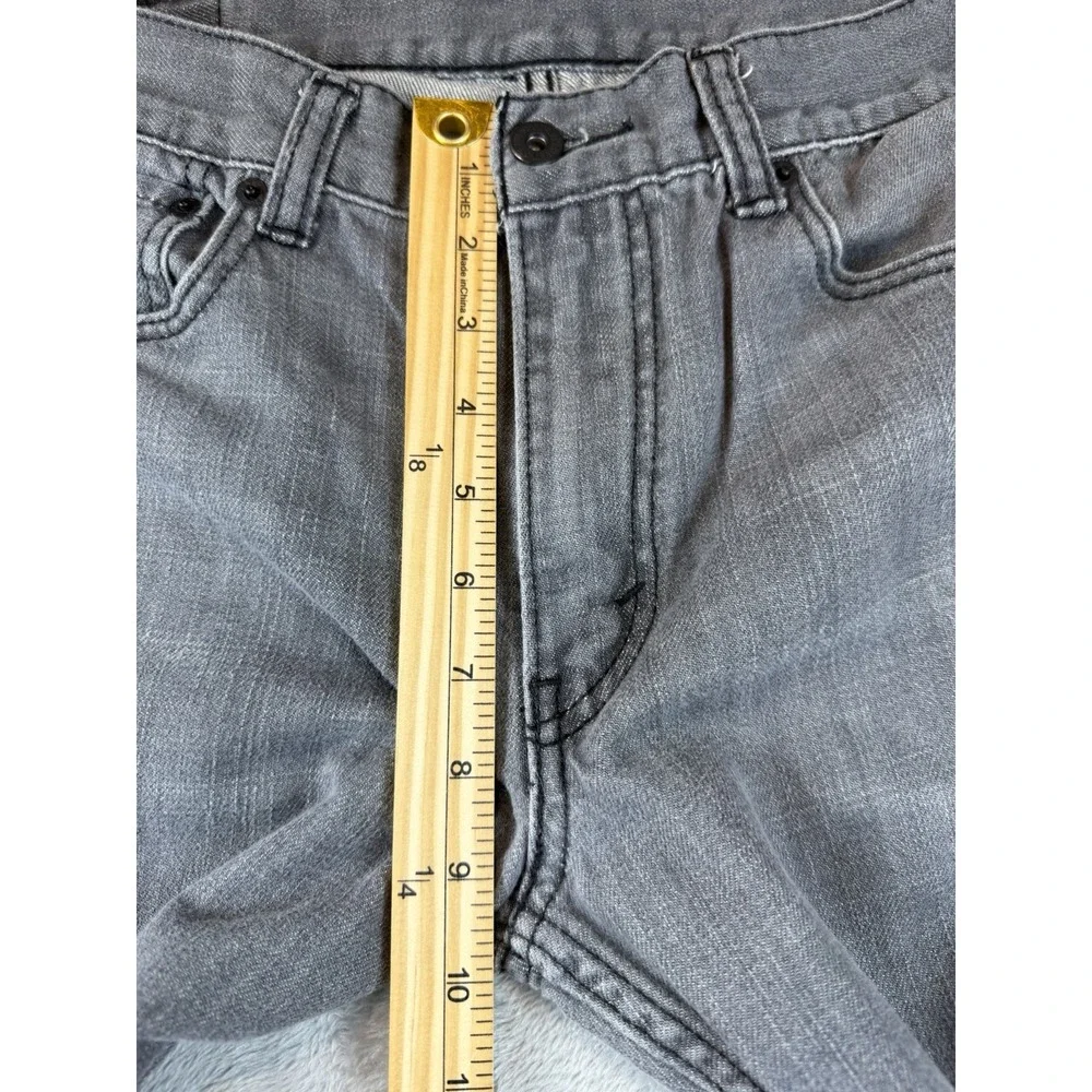 Levis 511 Jeans Mens 34x34 Gray Slim‎ Straight Med Wash (32x30 Altered/Hemmed)